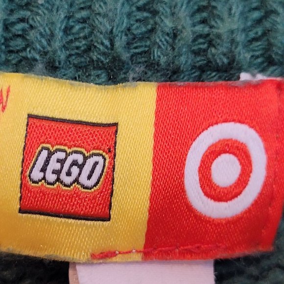 Target Lego Sweater Green Textured Long Sleeves Adult Size Large - Picture 3 of 9